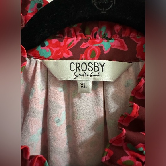 CROSBY by Mollie Burch Red Floral Blouse - Picture 3 of 8